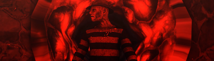 Freddy em algum pesadelo de um cidadão da região.